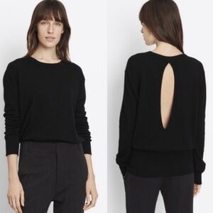 Cashmere Keyhole Back Sweater